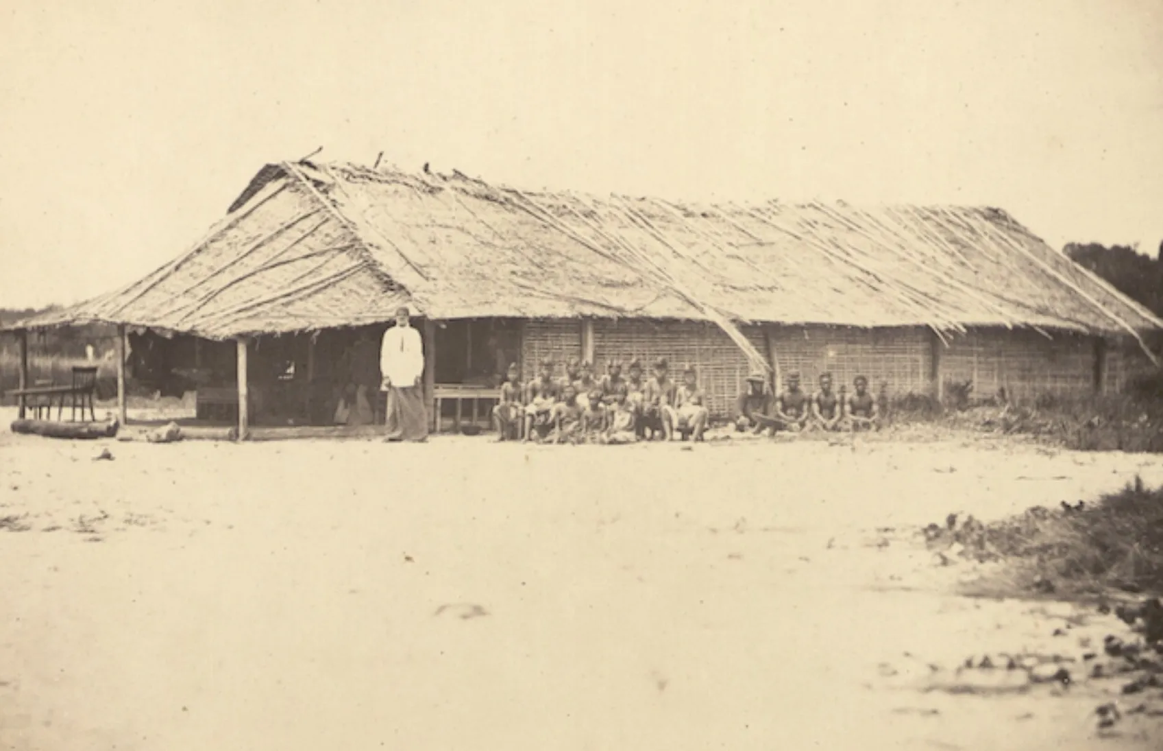 Le temple du roi Denis à la Pointe-Denis, photographie de 1862
